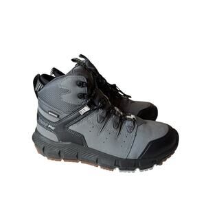 Timberland PRO NEW Tempe 6” Alloy Toe Work Boots Grey Leather Men’s Size 9 WIDE